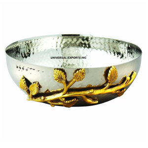 Cuenco de Chocolate de Metal de lujo Forma redonda Cuenco dulce martillado Clásico Elegante Nuevo Cuenco de Chocolate de lujo - Product Image 1