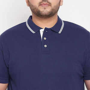 Camisetas de polo informales transpirables lisas de alta calidad para hombre de talla grande multicolor a precio de fábrica - Product Image 6