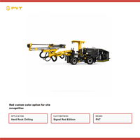 Foreuse compacte hydraulique pour le développement souterrain, Jumbo minier, couverture de 24 m² pour les travaux de préparation de drifts