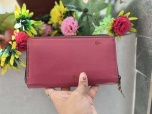 Stylish Vintage Genuine Leather Wristlet Clutch Pouch <b>Wallet</b> <b>for</b> <b>Women</b> Fashionable Zipper Western Patches <b>for</b> Spring Summer Use - Product Image 3