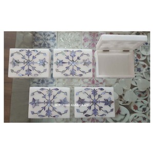 Nouveauté Meilleure vente Produit de qualité Coquillage de mer naturel Incrustation de nacre bleue Boîtes à bijoux Incrustation de marbre Coffrets cadeaux - Product Image 2