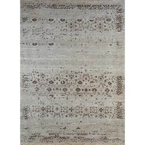 Alfombra Afgana de Lana Anudada a Mano en Gris Viscaya y Negro con Patrón de Medallón 9x12, Alfombra para Sala de Estar, Decoración para Habitación Juvenil - Product Image 1