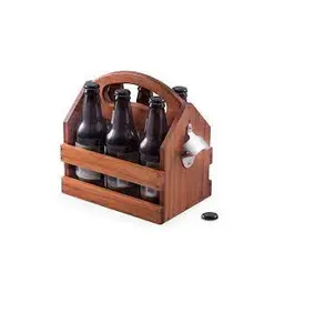 Unique design addy Wine Beer with Glass Holder & Wooden Cutlery Holder Caddy & Spoon Stand for Kitchen Tissue paper holder
