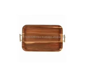 Dernier plateau et plat de service en bois Nouveau design Assiette de service en bois pour la présentation des aliments dans la cuisine à domicile et au restaurant - Product Image 5