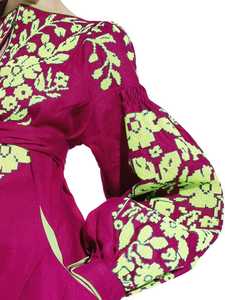 Vestido de fiesta de manga larga con cinturón bordado, bohemio, para mujer, 2022 - Product Image 3