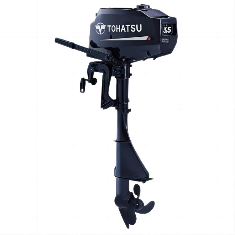 トーハツ M18E2 350A 船外機 18馬力 ガソリン 2ストローク TOHATSU 25L 燃料タンク スタンド付き 屯田店 トーハツ M18E2/MX18E2 船外機エンジン - 2ストローク、41kg、294cc