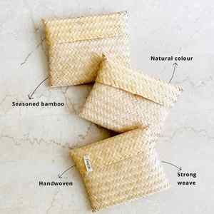 Sac cadeau en bambou de vente chaude pour les magasins de boutique, sac d'emballage réutilisable pour les cosmétiques de bijoux et les coffrets cadeaux, Vietnam - Product Image 4