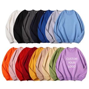 Luxe personnalisé 100% coton polaire sweat surdimensionné impression personnalisée hiver motif solide sweats pour hommes - Product Image 6