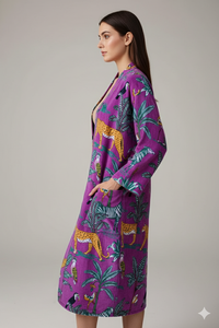 Luxury Unisex Velvet House Robe Boho Kimono Indian cotton Lining Love Classic Elegant Sexy Gift for Adults Summer - Product Image 3