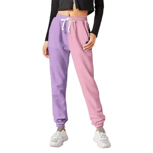 Pantalon de survêtement de gymnastique d'hiver en vrac en gros pour femmes Teneger Girl Jogger 2 tons Patches Anti-rides Streetwear Jogger Pant - Product Image 1
