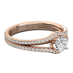 Bague solitaire en or 18 carats pour femmes avec diamant de laboratoire - Product Image 3