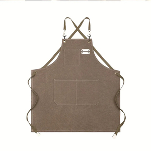 Adjustable Kitchen Coffee Tea Canvas <b>Apron</b> with Pocket - Product Image 4