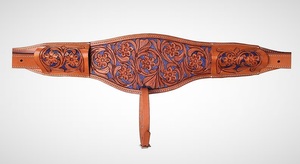 Caballo de cuero de alta calidad tallado antiguo occidental y cincha de sillín mecanizada para montar a caballo a precio asequible - Product Image 4