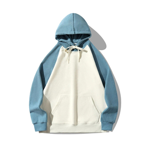 Sweat à capuche en molleton 100% coton 400 gsm pour hommes, taille US, sans ficelle, sans poche, pantalon de survêtement à capuche - Product Image 5