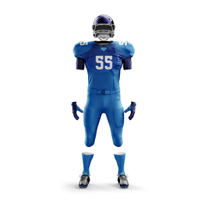 Nueva Llegada, Uniformes de Fútbol Americano Transpirables Hechos a Medida, Conjuntos de Diseño de Alta Calidad en Poliéster/Algodón de Manga Corta - Product Image 3