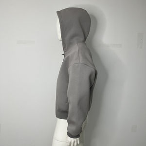 Clothing Manufacturer Heavy Weight Cotton Oversized Hoodie Custom Cropped Blank Zip up Hoodie Custom <b>Puller</b> - Product Image 2