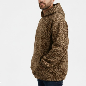 Top Quality Pullover Men <b>Leopard</b>-<b>print</b> <b>Hoodies</b> In Bulk Quantity Custom Design Casual Wear Men Pullover <b>Hoodies</b> For Sale - Product Image 5