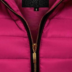 Chaqueta acolchada de moda de invierno 2024 para mujer, chaqueta cortavientos con cuello levantado de alta calidad, chaqueta estampada de diseño personalizado con botones - Product Image 5