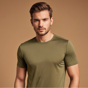 Camiseta de Cuello Redondo para Hombre, Confeccionada con Tela de Algodón Suave para Comodidad Durante Todo el Día, Perfecta para la Oficina, Viajes Casuales y Momentos de Relajación - Product Image 6