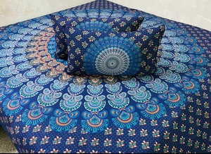 Cubrecama Jaipuri Indio 100% Algodón Estampado para Uso Doméstico, Decoración del Hogar a Bajo Precio - Product Image 2