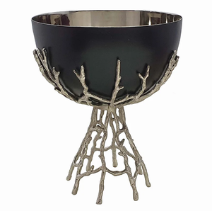 Nouveauté bois de cerf en aluminium bol de fruits décor de table de mariage fruits dessert fruits secs servant des bols maison cuisine table à manger - Product Image 1