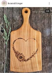 Planche à découper en bois de teck avec poignée en bois pour cuisine planche à découper moyenne cadeaux en bois - Product Image 5