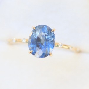 แหวนหิน Tanzanite สีฟ้า925แหวนรูปไข่เงินสเตอร์ลิง4ชุดแหวนพลอยเม็ดเดียวสำหรับงานแต่งงานงานเลี้ยง - Product Image 5
