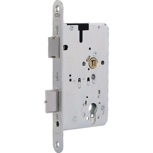 DIN Left Stainless Steel 2-Leaf BKS Panic Mortise Lock 2321 B Rounded Panic Function 20/65/72/9mm for <b>Storage</b> <b>Lockers</b> - Product Image 1