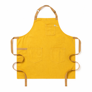 Delantal de cocina sin mangas de algodón resistente al agua al por mayor con cinta ajustable para tiendas de té con leche, conveniencia y ropa de trabajo para catering - Product Image 3