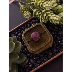 Navajo Made Boho <b>Statement</b> <b>Ring</b> with Purple Spiny Oyster & Sterling <b>Silver</b> Vermeil Plating for Everyday Wear - Product Image 4