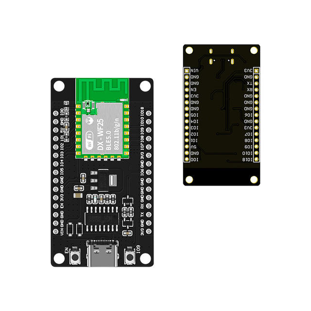 ESP-32 Development Board USB-C, 2.4GHz Dual Mode WiFi+Bluetooth Dual Core Microcontroller for Arduino IDE, Support AP/STA/AP+STA