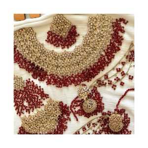 เครื่องประดับงานแต่งงานแบบยุโรปอเมริกัน สร้อยคอชุบเงินหรูหรา ต่างหูสง่างาม สไตล์โรแมนติก สำหรับงานปาร์ตี้และของขวัญ - Product Image 1