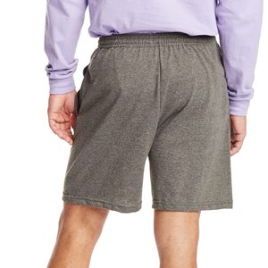 Pantalones Cortos Deportivos Personalizados de Última Moda para Hombre, Estilo Urbano, Color Sólido, Cintura Elástica con Cordón, 2 Bolsillos Laterales, 100% Algodón, Hasta la Rodilla - Product Image 3