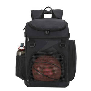 Bolsa de Baloncesto Cómoda con Soporte para Balón, Acolchado Transpirable en la Espalda, Compartimento Principal Grande, Capacidad de 30-40L, 100% Poliéster - Product Image 1