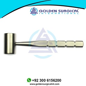 Mazo de algodón ortopédico, cabeza de 30mm de diámetro con 1 extremo plano y 1 redondeado, longitud total 190mm, peso total 235grm - Product Image 2