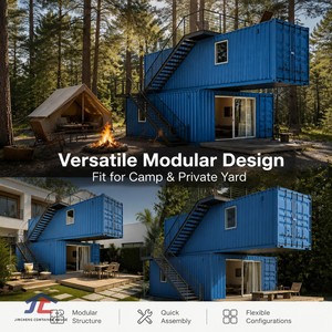 Casa Contenedor Modular Prefabricada Tipo A, Mini Casa para <span class=keywords><strong>Hotel</strong></span> o Resort <span class=keywords><strong>Tropical</strong></span> - Product Image 5
