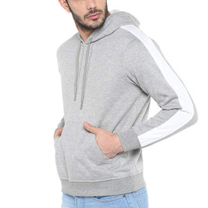 Nouveauté Style Unique Sweat à Capuche Homme en Coton Polaire Respirant Sweat à Capuche Casual Street Wear Motif Uni pour l'Hiver - Product Image 3