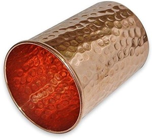 Verre en cuivre naturel artisanal écologique classique, grande capacité, personnalisé, pour la consommation, la maison, le bureau et les voyages - Product Image 1