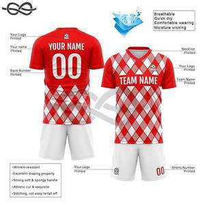 Gran oferta, equipo personalizado, Fútbol barato, niños, hombres, uniforme, ropa de fútbol, camiseta, sublimación superior, conjunto de camisetas de fútbol - Product Image 4