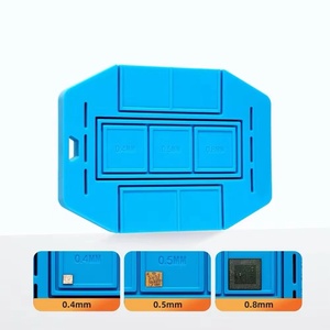 แผ่นซิลิโคน BGA สากลแผ่นฉนวนกันความร้อนฐานแม่เหล็กลายฉลุ BGA สำหรับ <span class=keywords><strong>CPU</strong></span> ชิปบัดกรี BGA reballing - Product Image 4