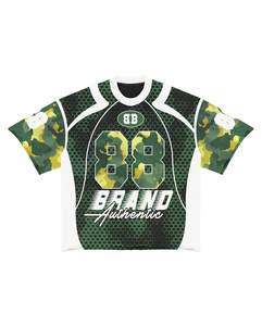 Ensemble de shorts de football pour hommes avec un logo personnalisé imprimé en maille et un maillot de football en tissu respirant - Product Image 3