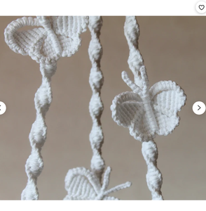 Hanger With Decorative Butterflies Without Tasse Customized Macrame Plant Hanger for <b>Wall</b> and Window Decoration - Product Image 2