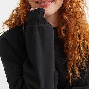 Sudadera de Cuello Redondo de Manga Larga de Invierno de Felpa de Algodón de Primera Calidad para Damas, Chicas Adultas, Sudadera con Logotipo Personalizado - Product Image 5