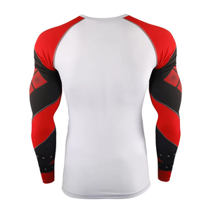 Sublimation <b>Printed</b> Spandex Bjj Quick-dry Men Compression Shirt Top Long Sleeve Sports Baselayer Running Dry Rash Guard - Product Image 2