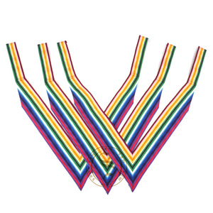 Collier d'inspecteurs Rose Croix 32e degré avec coupe dorée Collier maçonnique personnalisé avec broderie Meilleur prix - Product Image 4