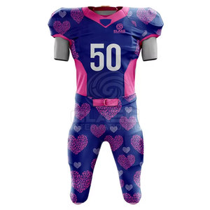 Uniforme de football américain personnalisé 2025 ensembles de polyester de haute qualité 100% Technique de sublimation Style d'équipe unique - Product Image 2