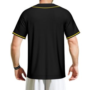 Customized Sublimation Button <b>Baseball</b> Jersey Men Breathable Polyester <b>Baseball</b> Uniform Embroidery Print Blank <b>Baseball</b> Jersey - Product Image 3