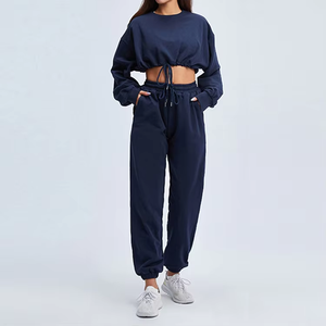 Fitness & Yoga Wear Plus Size Womens Sweatsuit Set Custom Jogging Suits Gym Fitness Sets - Product Image 3