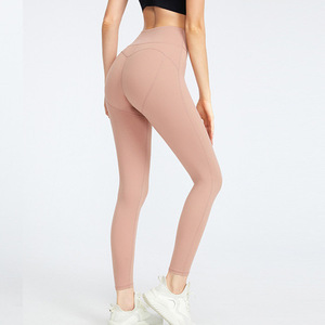 Meilleur style OEM Vente en gros Leggings de yoga pour femmes Respirants Séchage rapide Coton de haute qualité Fibre de bambou Taille mi-haute Mince Longueur intégrale - Product Image 3