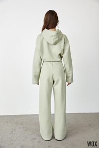 Survêtement surdimensionné 100% coton 2023, sweat-shirt deux pièces multicolore, court, revers à la cheville, Jogger de haute qualité, GSM personnalisé, article OEM - Product Image 4